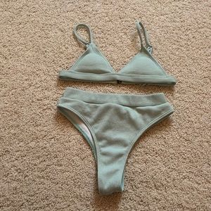 teal bikini